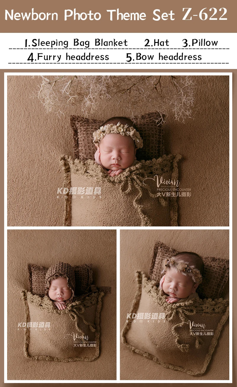 Newborn Photography Props Brown
