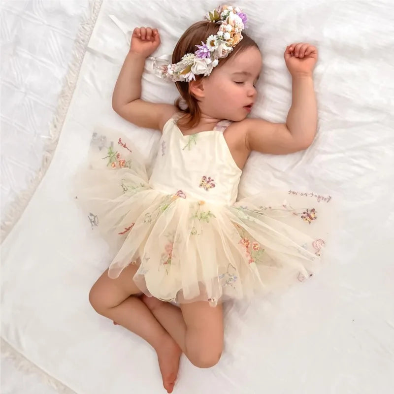 Newborn Baby Girl Princess Fairy Tulle Dress