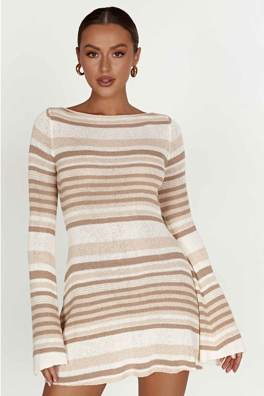 Knit Mini Dress- Long Sleeves