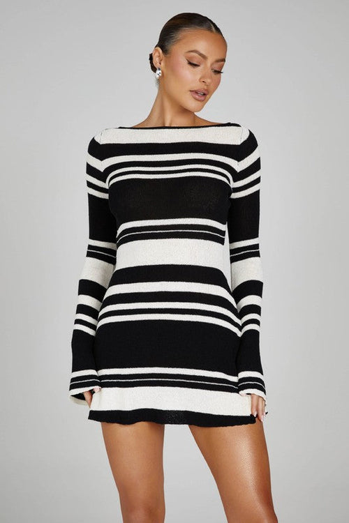 Knit Mini Dress- Long Sleeves