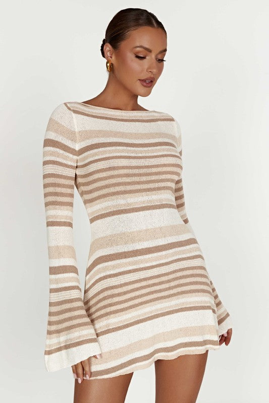 Knit Mini Dress- Long Sleeves
