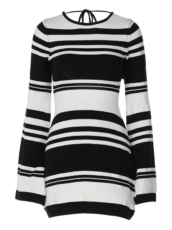 Knit Mini Dress- Long Sleeves