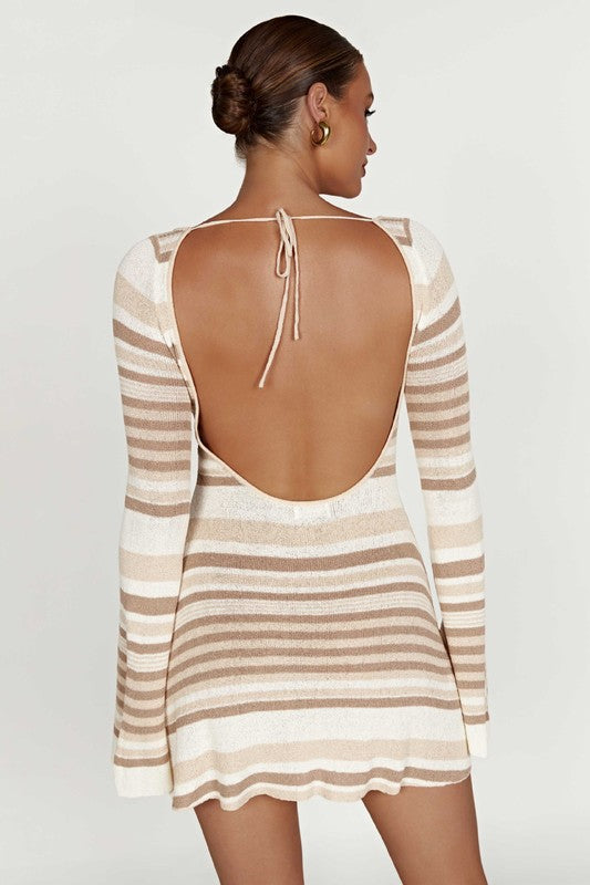 Knit Mini Dress- Long Sleeves