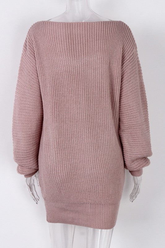 Off Shoulder Sweater dress