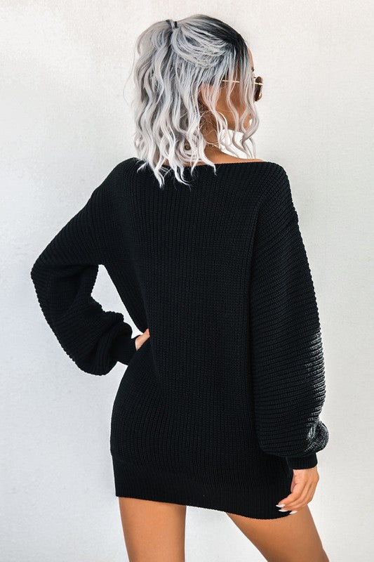 Off Shoulder Sweater dress