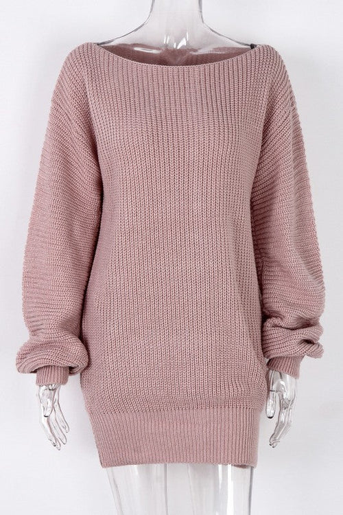 Off Shoulder Sweater dress