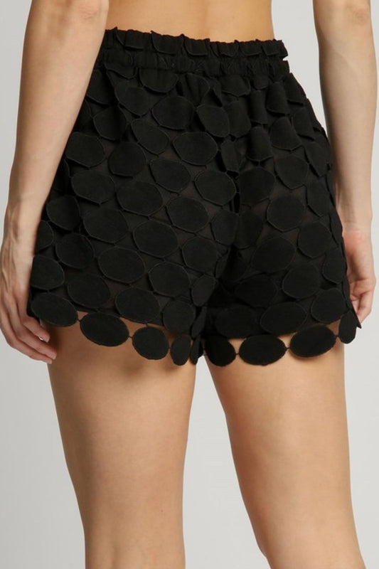 Full Size Polka Dot Lace Shorts Plus Size