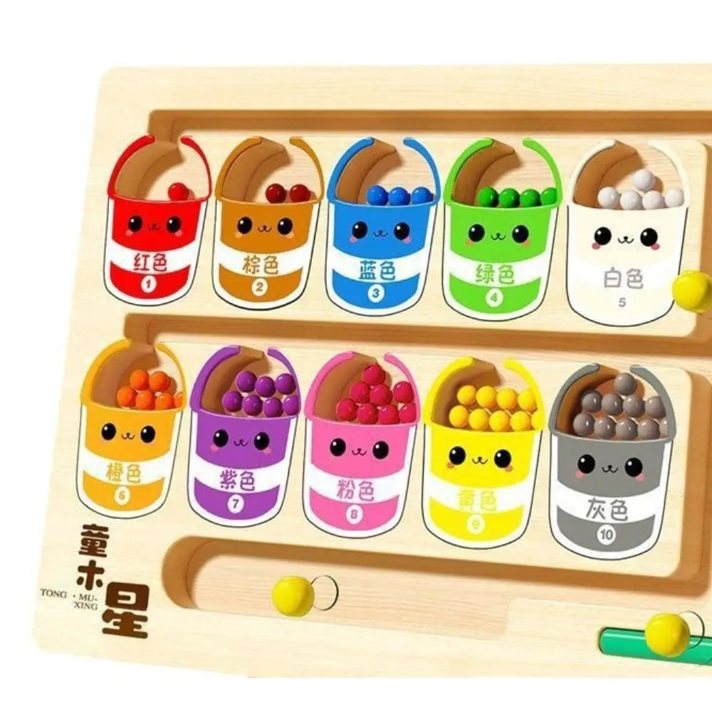 Wood Wooden Positioning Game Montessori Colorful Kid’s Concentration Training Toys Educational Funny