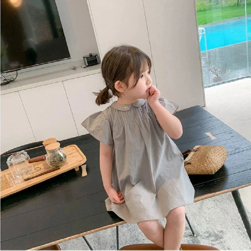 Girl's Embroidered Summer Dress