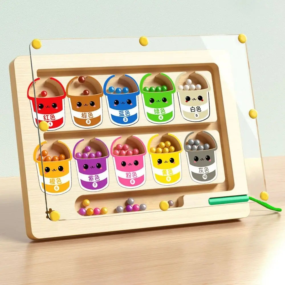 Wood Wooden Positioning Game Montessori Colorful Kid’s Concentration Training Toys Educational Funny