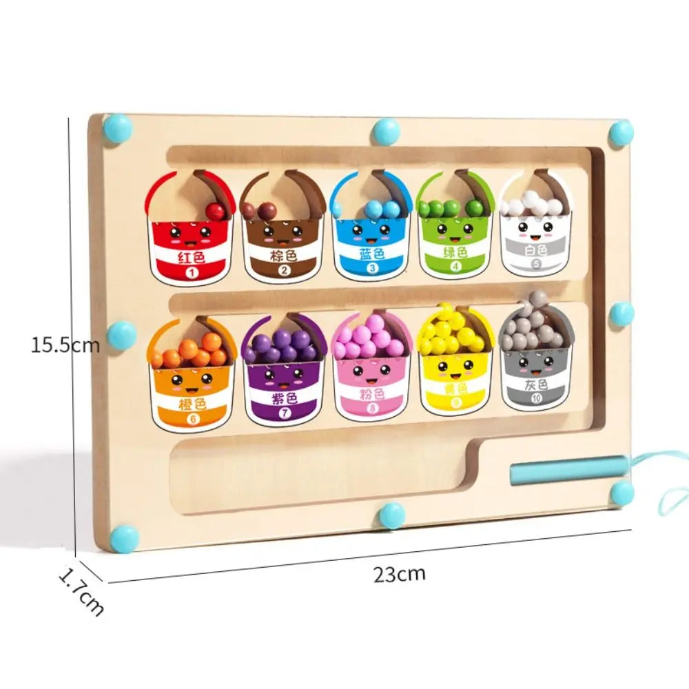 Wood Wooden Positioning Game Montessori Colorful Kid’s Concentration Training Toys Educational Funny