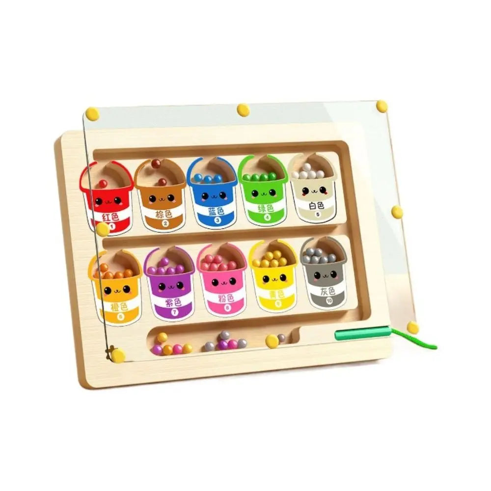 Wood Wooden Positioning Game Montessori Colorful Kid’s Concentration Training Toys Educational Funny