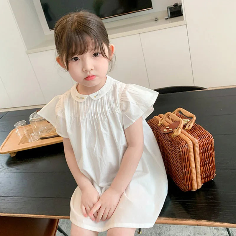Girl's Embroidered Summer Dress