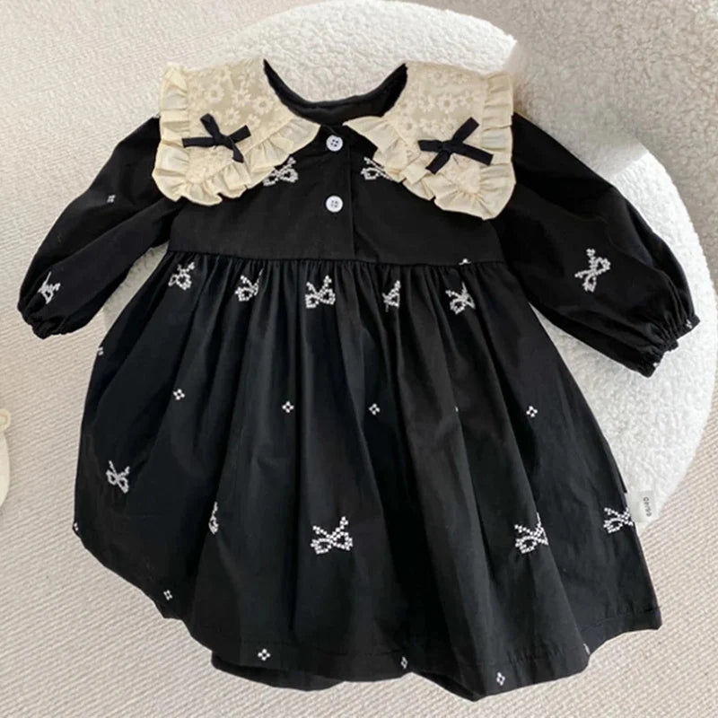 Butterfly Collar Baby Girl Dress