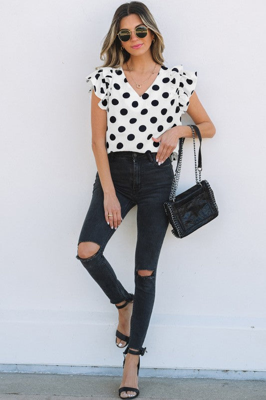 polka dot top