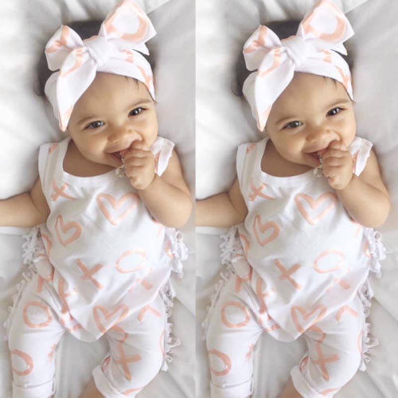 Baby Rompers Summer Sleeveless Rompers + Headband
