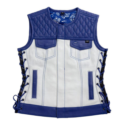 Cobalt Cowhide Leather Vest