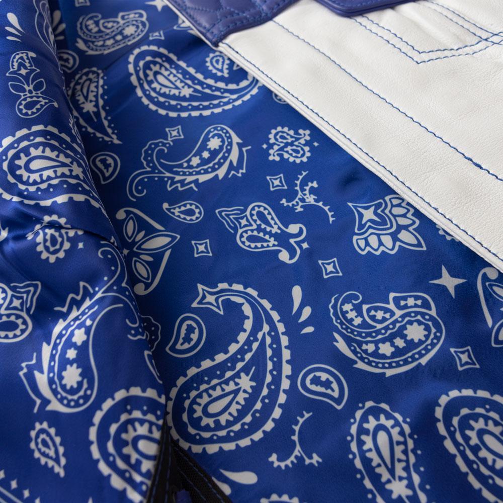 Cobalt Cowhide Leather Vest