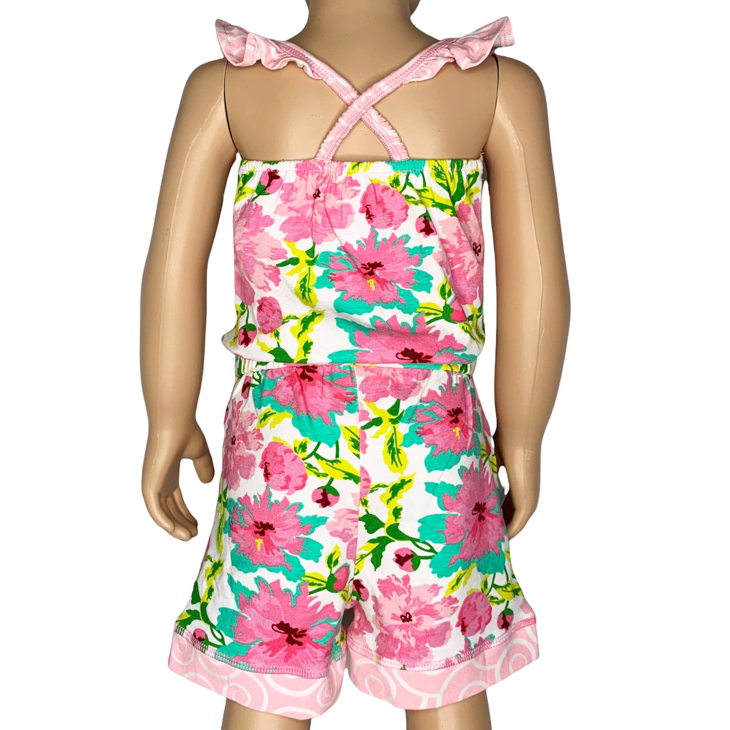 Girls Jumpsuit Chic Floral Summer Romper