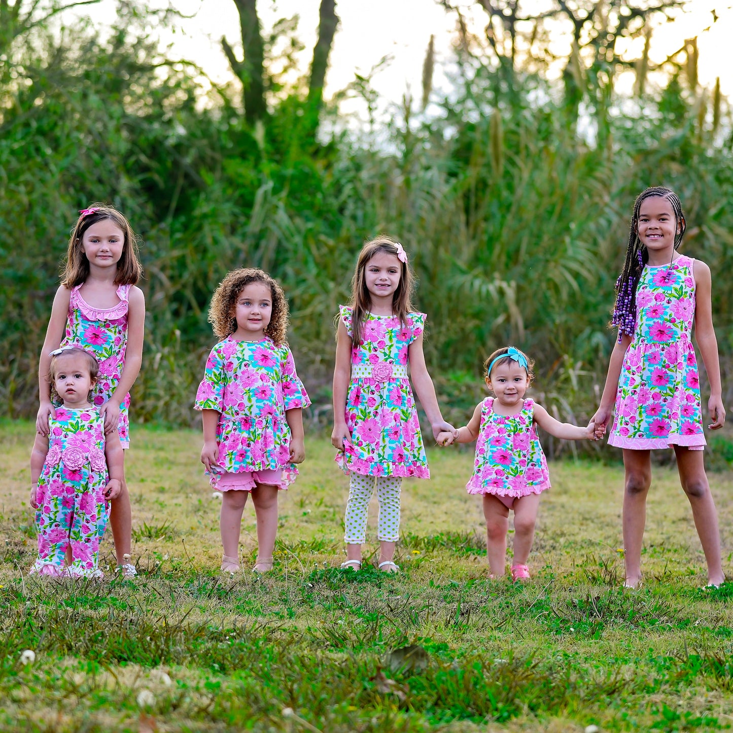 Girls Jumpsuit Chic Floral Summer Romper