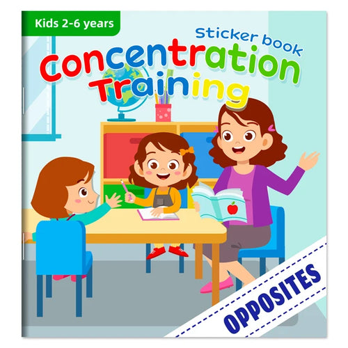 Montessori Toys Cartoon Sticker Books Focus on Potential Development