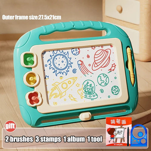 Children Cartoon Drawing Board Baby Puzzle Magnetic Writing Board Toy