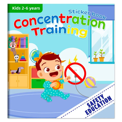 Montessori Toys Cartoon Sticker Books Focus on Potential Development