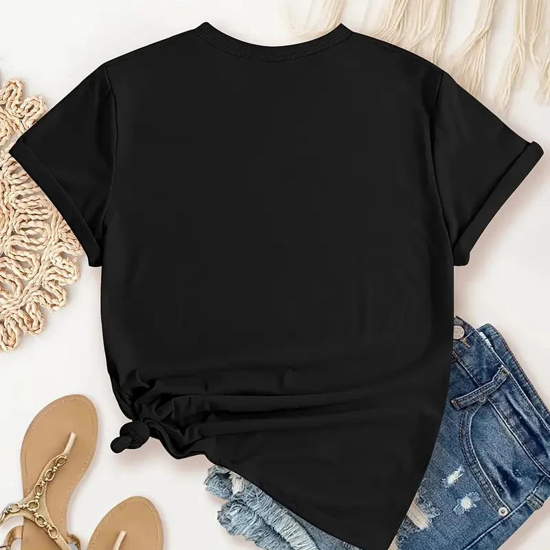 Summer New 90 's Leopard Heartbeat Short Sleeve shirt
