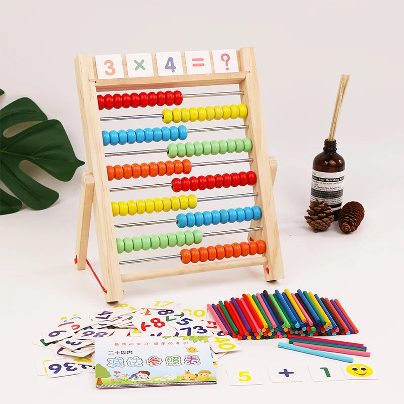 Mathematical calculation rack for kids