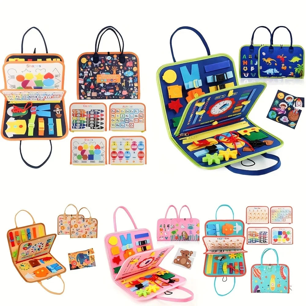 Busy Board Montessori Toys Gifts, Sensory Toys,Educational Travel