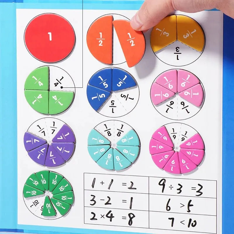Magnetic Fraction Puzzles for Math Mastery Montessori Enlightenment