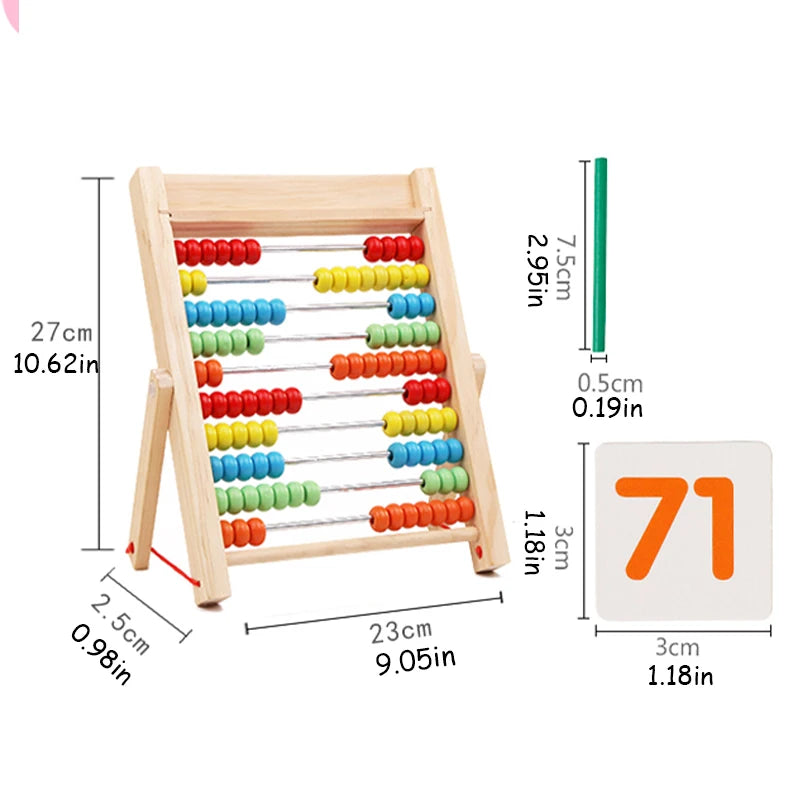 Mathematical calculation rack for kids