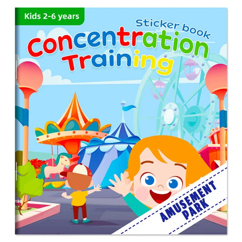 Montessori Toys Cartoon Sticker Books Focus on Potential Development
