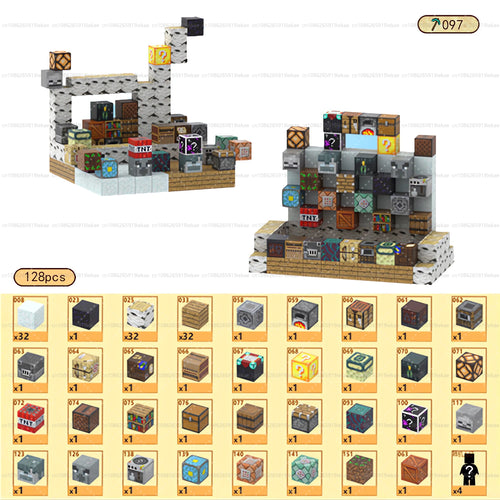 Magnetic Building Blocks Mine World Magnet Cube Set STEM Montessori