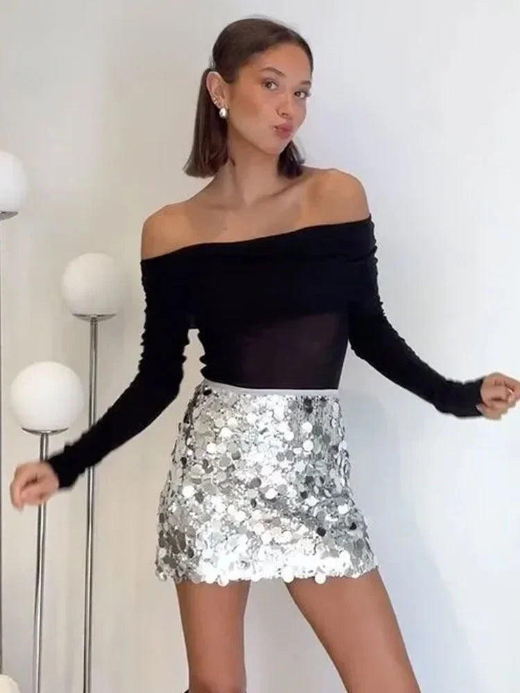 Sequin Mini skirt