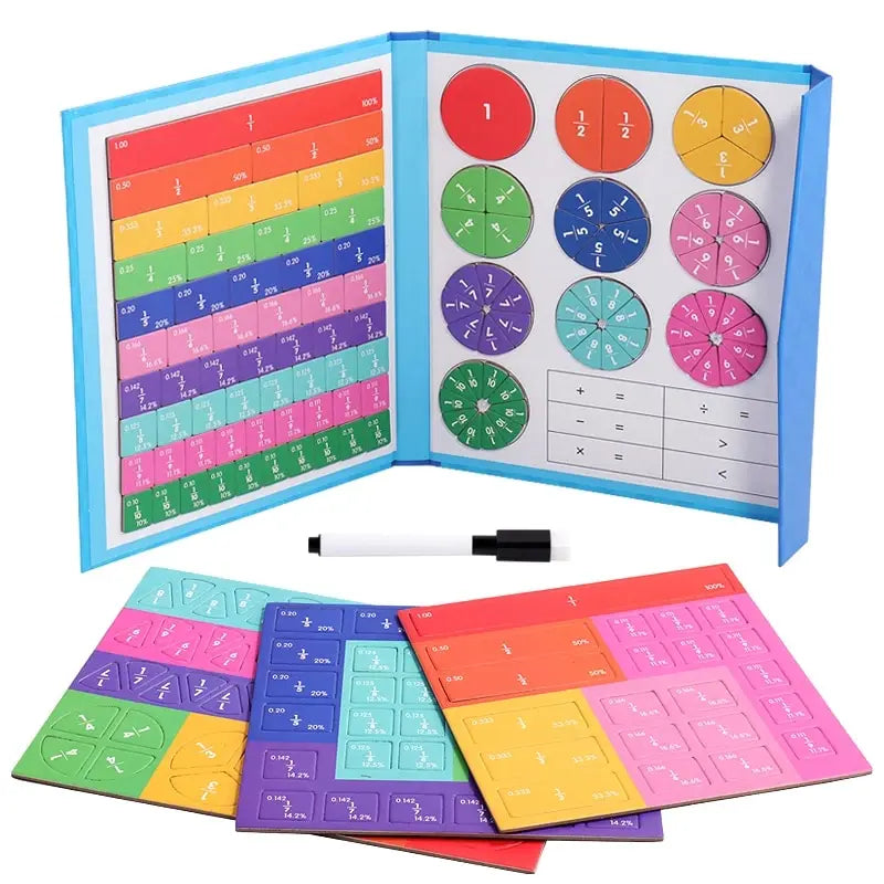 Magnetic Fraction Puzzles for Math Mastery Montessori Enlightenment