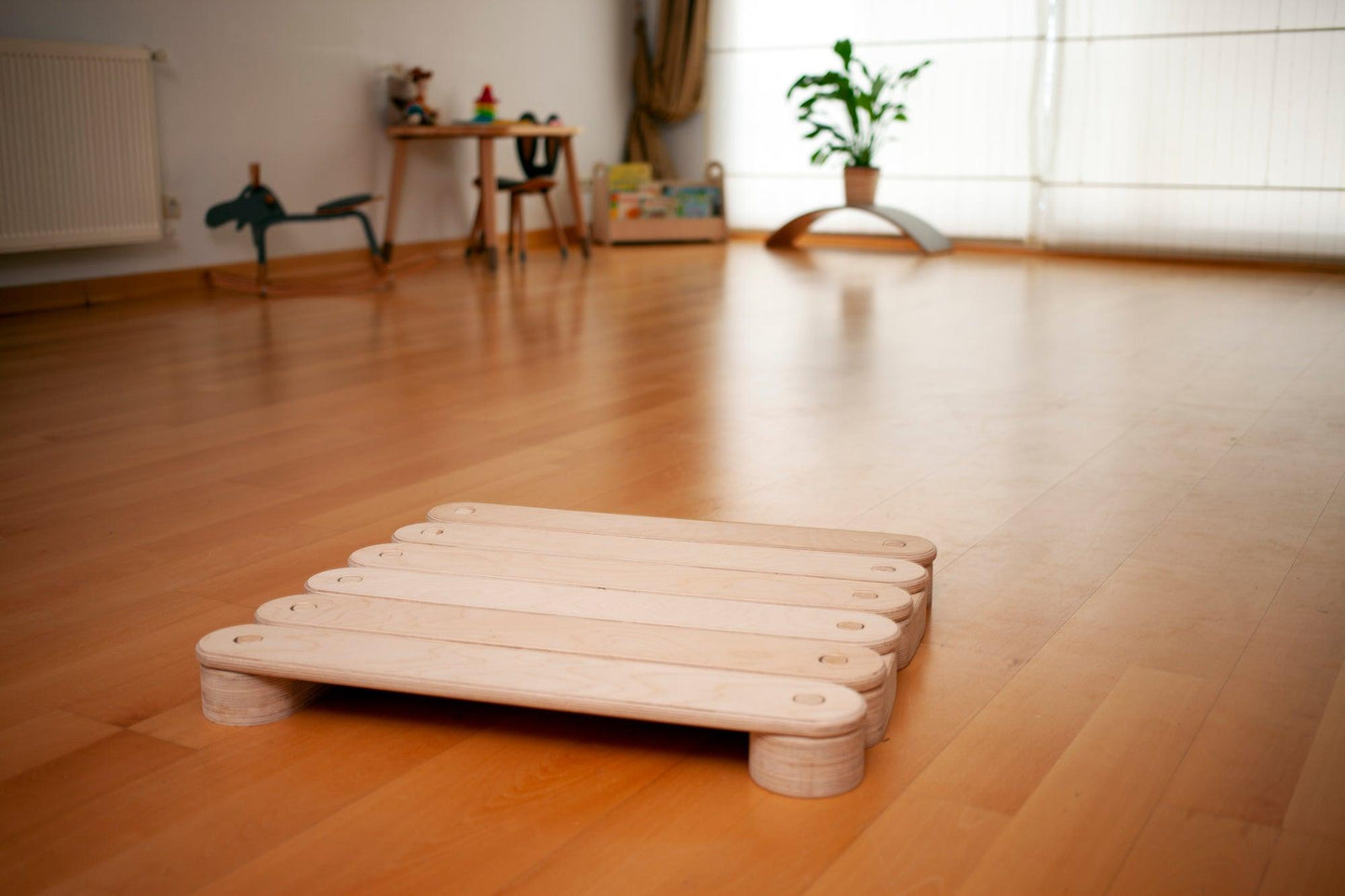 Circular Wooden Balance Beam Set | Montessori