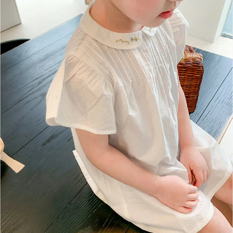 Girl's Embroidered Summer Dress