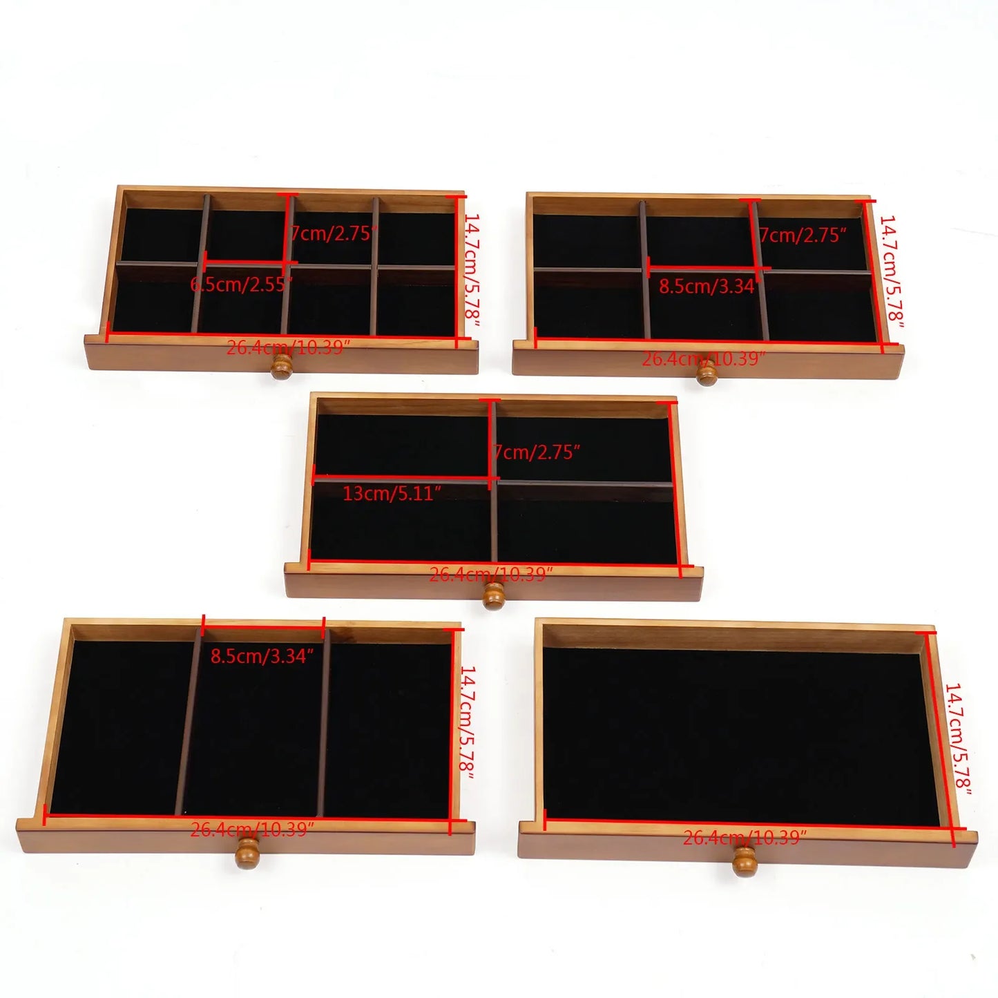 Jewelry Box with 6 Drawers