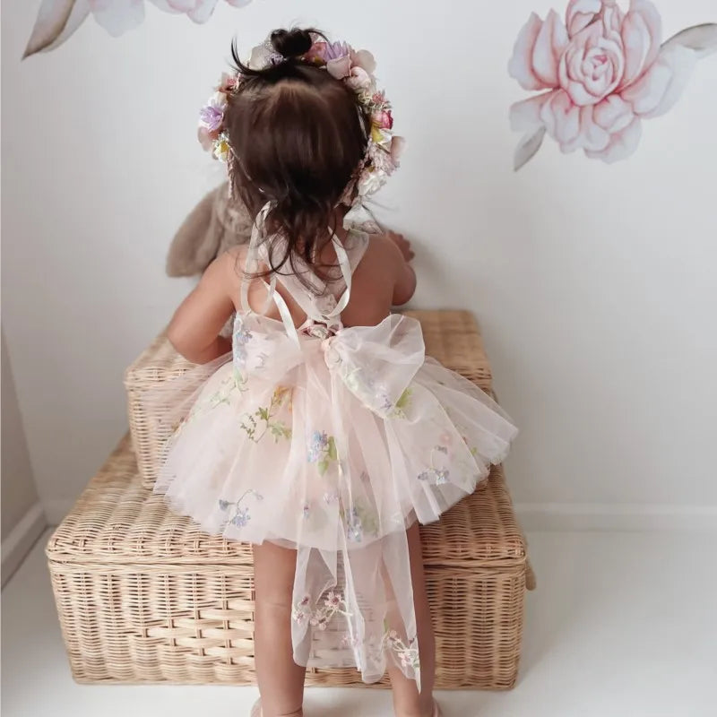 Newborn Baby Girl Princess Fairy Tulle Dress