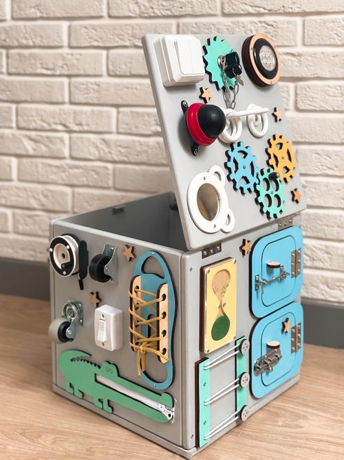 Busy Cube & Storage For Toys