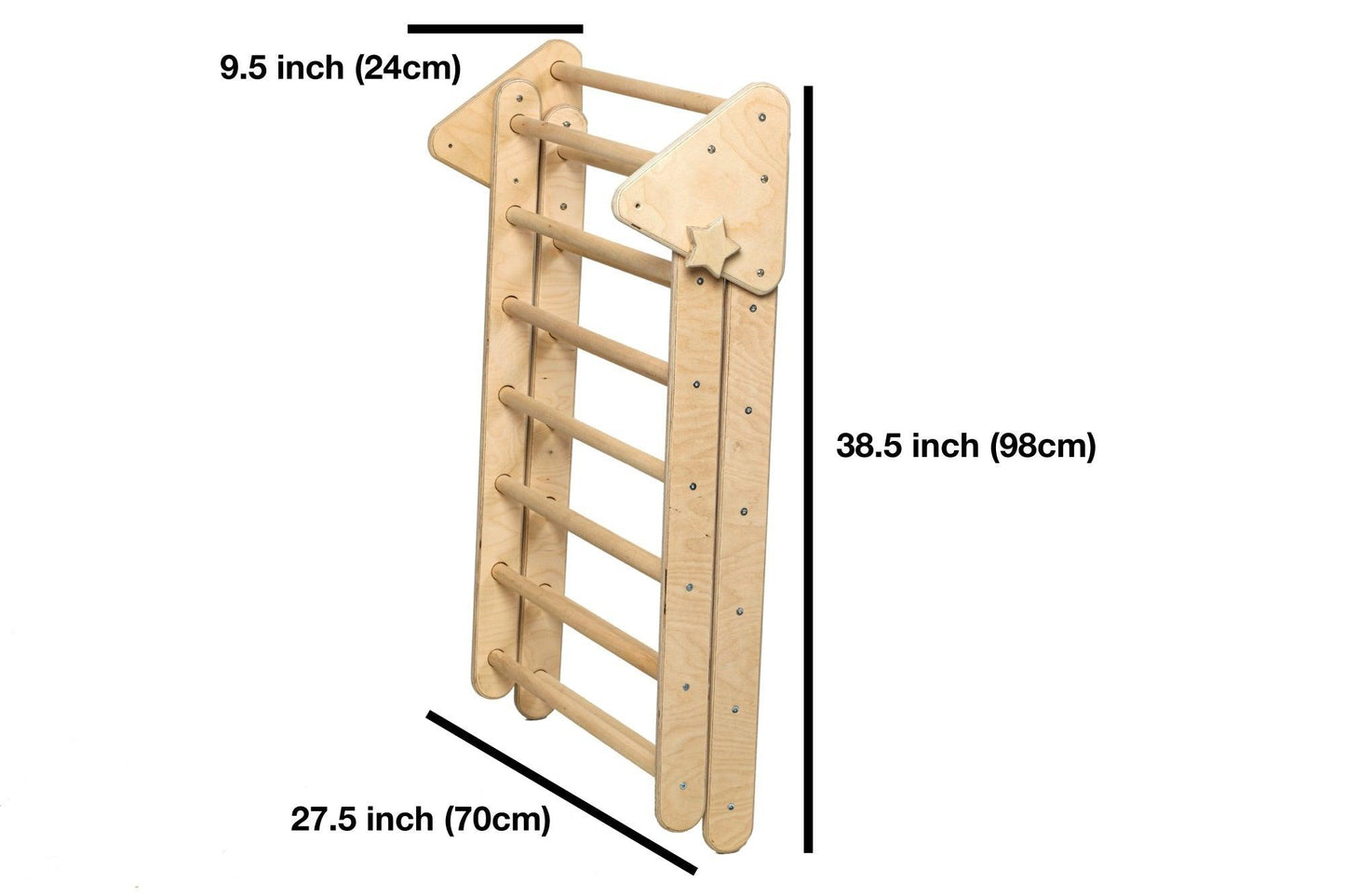 Montessori Climbing Set (3 Pieces)| Triangle, Climbing Arch & Ramp