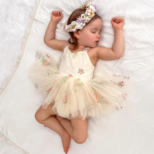 Newborn Baby Girl Princess Fairy Tulle Dress