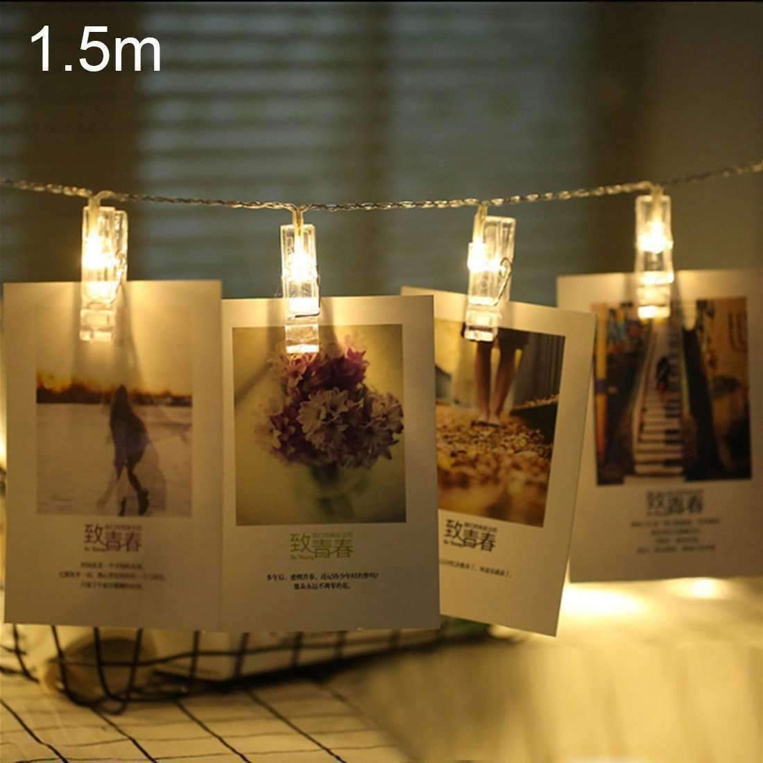 Photo Clip String Light LED Waterproof Battery Operated