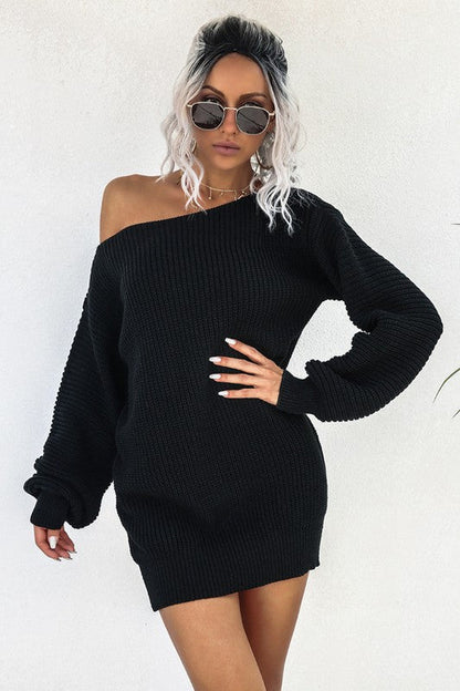 Off Shoulder Sweater dress
