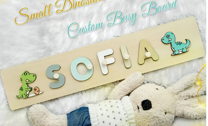 Personalized Wooden Dinosaur Name Puzzle – Fun & Educational Toys