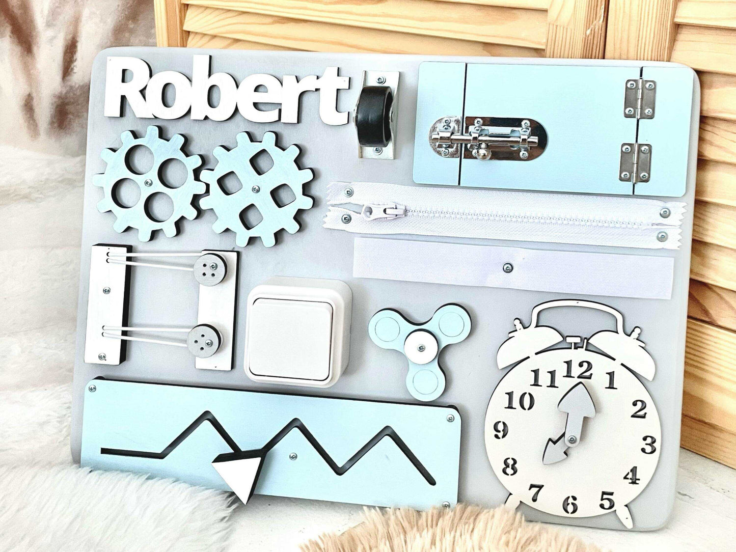 Mini Busy Board Pastel Blue