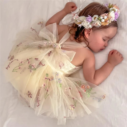 Newborn Baby Girl Princess Fairy Tulle Dress
