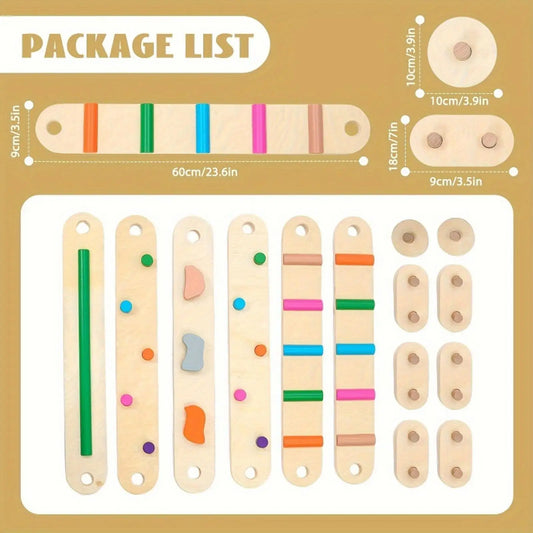 Kids Wooden Balance Beam,Coordination Stability Exercise,Balance Boards,Montessori Balance Toy Motor Skills for Boys Girls