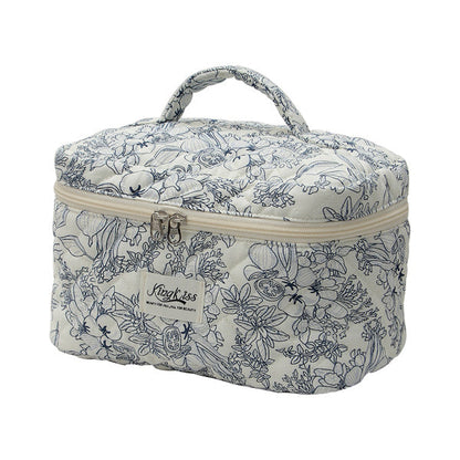 Bolsa de maquillaje floral para mujer - Juego de 3